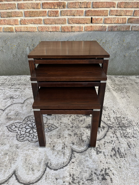 Image 1 of Mid Century Mini Set Nest Tafel Set