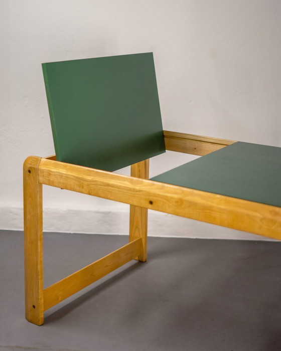 Image 1 of Scandinavische uitschuifbare eettafel van eikenhout