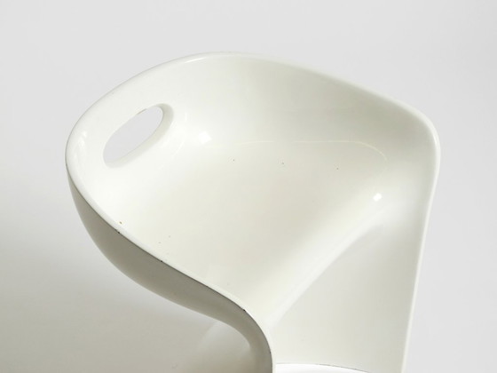 Image 1 of Very rare white stool by Winfried Staeb from the 1970s for the Form + Life Collection