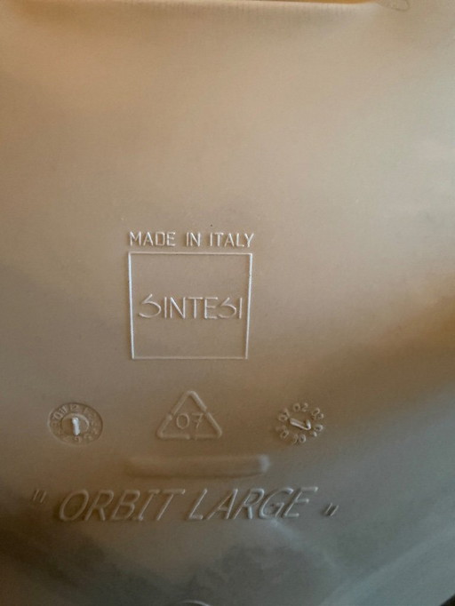 Sedia da pranzo di design | Sedia a secchiello | 4x Orbit Large, Sintesi, bianco