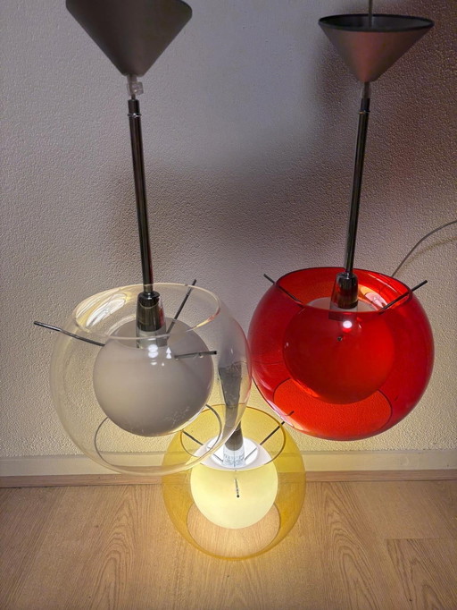 Rossetti Bolla Lampenset 3-teilig italienisches Design