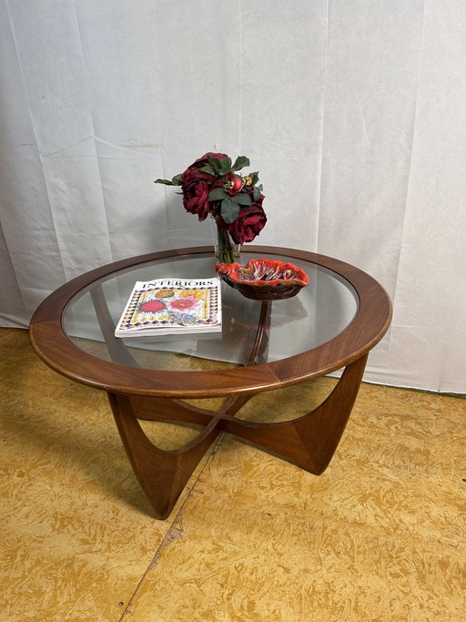Mesa de centro Gplan Astro de teca retro de mediados de siglo, años 60 