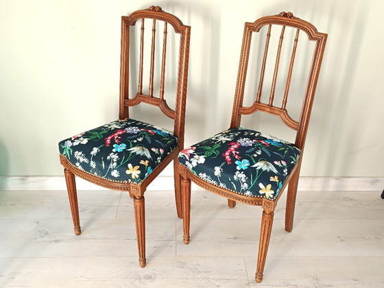 Image 1 of Coppia di sedie Luigi XVI in stile Napoleone III