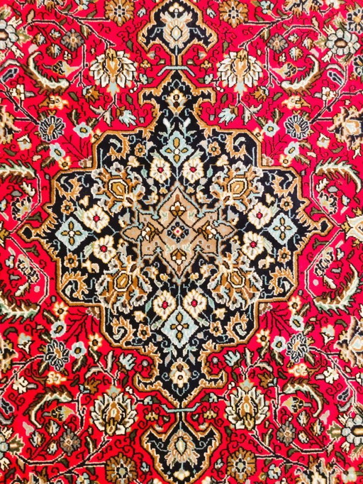 Preciosa alfombra persa extrafina Qum – 218x140