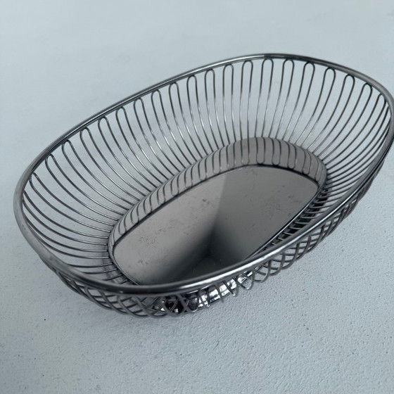 Image 1 of ALessi RVS mand/schaal fruit, brood