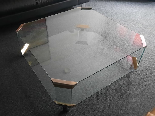 Tavolino da caffè in vetro