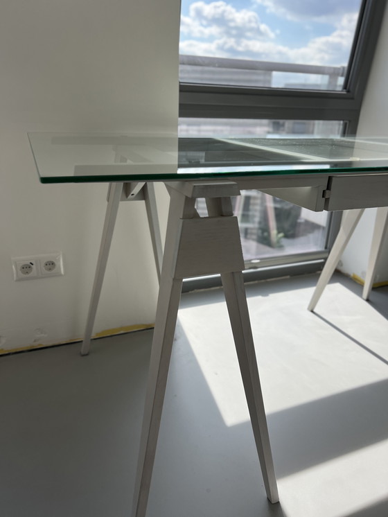 Image 1 of Design House Stockholm – Arco Bürotür Chuck Mack – Wit/Glas