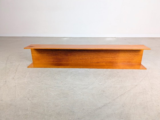 Image 1 of 2x mensola da parete originale Wilhelm Renz della metà del secolo scorso Walter Wirz in teak