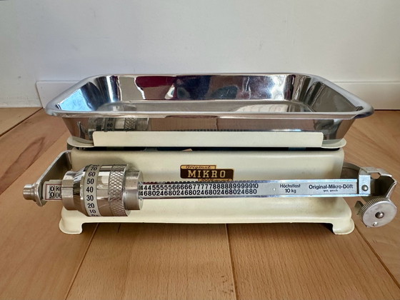 Bilancia da cucina di design degli anni '50/'60 Original Micro Döft, Oggetti decorativi, Metallo, Crema (foto 3 di 5)