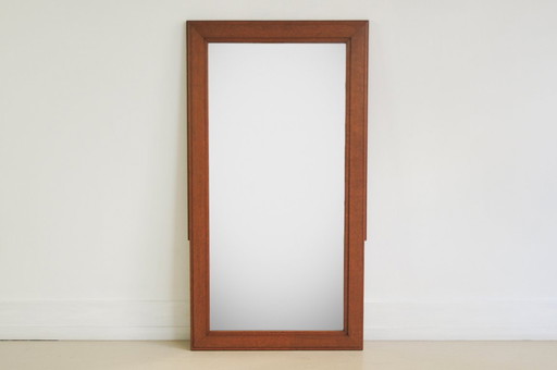 oak Art Deco mirror