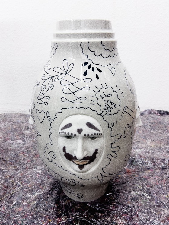 Image 1 of Lladró vase, “Conversation II”, Jaime Hayon