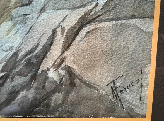 Pintura a la acuarela de Aldo Ferrari años 50, Pinturas y dibujos (foto 3 de 3)