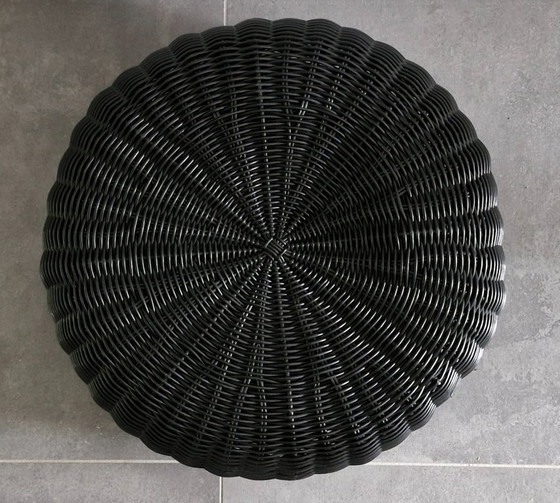 Image 1 of Ikea Hocker ("meditatiepoef") Ottman zwart 1990's