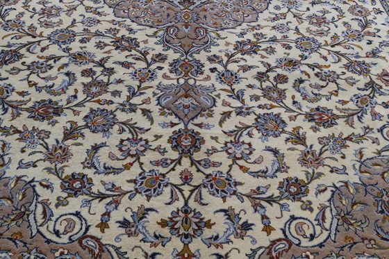 Image 1 of Tappeto persiano Kashan firmato 4,05 x 2,88 Tappeto orientale pregiato n. 24642