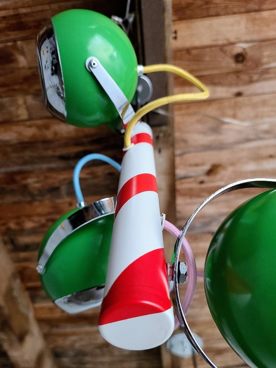 Image 1 of Herda 70's Memphis oogbol hanglamp