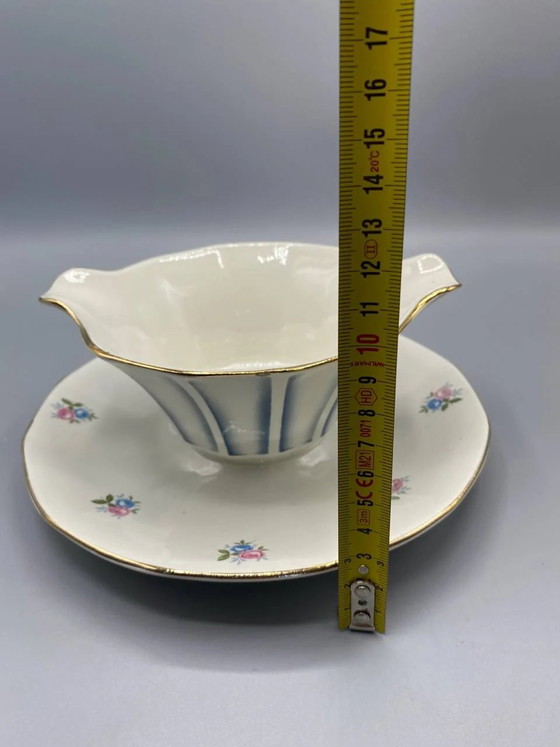 Digoin Sarreguemines Model 9123 Gravy Boat with Attached Underplate – Decorative Objects (photo 6 of 6)