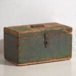 Cassa militare antica con patina verde (c.1910) #67 – Armadi contenitori, Rustic (photo 6 of 39)