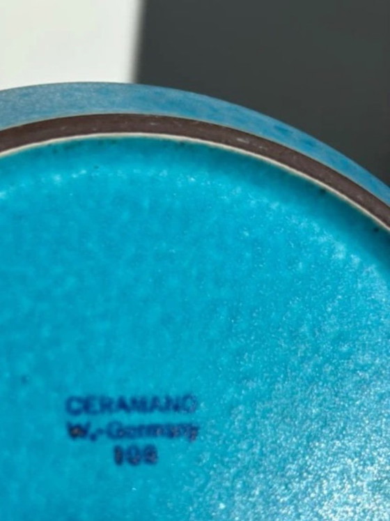 8x Vintage Ceramano "Sapphire" Breakfast Plates - 60s - West Germany – Ceramano Germany, Crockery, Ceramic (photo 7 of 9)