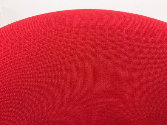 2x Fritz Hansen Swan chair Arne Jacobsen Poltrona Girevole, Sedie girevoli, Tessile, Alluminio, Rosso (foto 12 di 14)