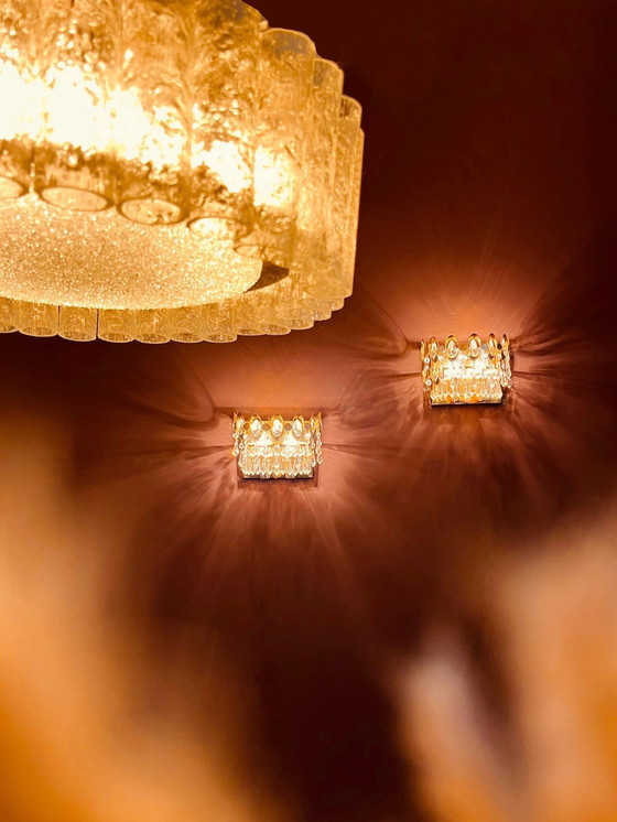 Image 1 of Bellissimo set di lampade da parete Palwa & Walter degli anni '70