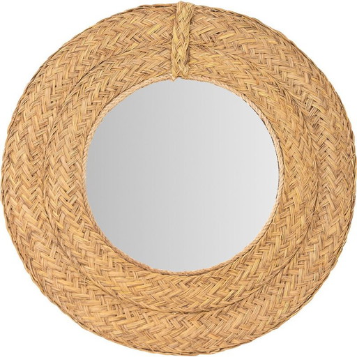 Miroir rond vintage en alfa