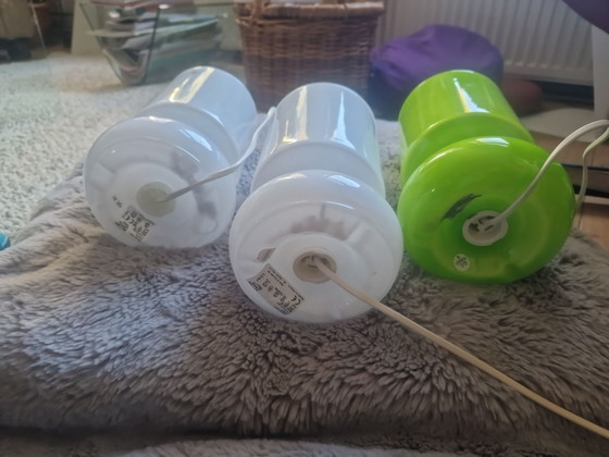 3 x Lykta Ikea lampen in perfecte staat, Tafellampen, Glas, Groen (foto 6 van 6)
