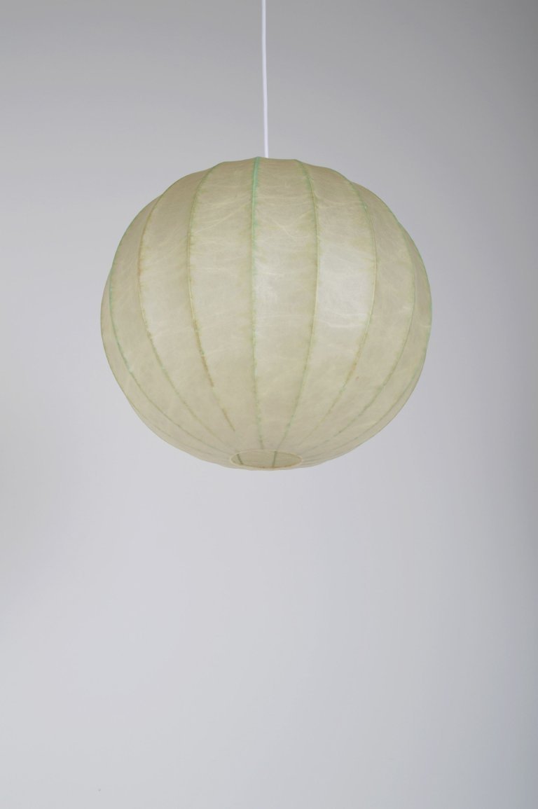 Vintage cocoon pendant lamp by Goldkant Leuchten, 1960s | €590
