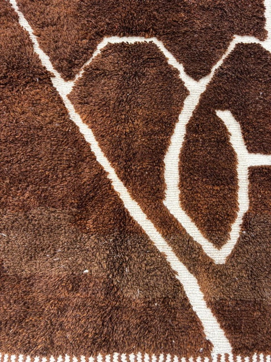 Image 1 of Moderner Berberteppich aus Marokko, 3 x 2 m, handgeknüpfter Wollteppich – Luxus-Beni-Ouarain-Teppich