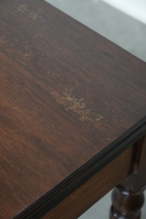 Image 1 of Beautiful, subtle antique English hallway cabinet/side table from the late 19th century