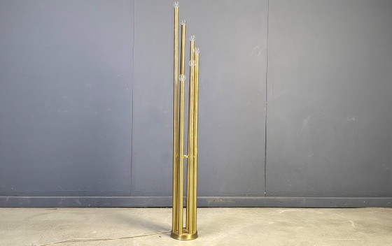 Lampada da terra vintage in ottone, anni '70 – Lampade da terra, Metal, Brass (photo 8 of 8)
