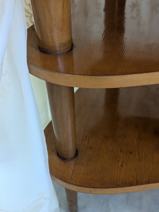 Image 1 of Mobile vintage a forma di fagiolo - Legno, tessuto, vetro