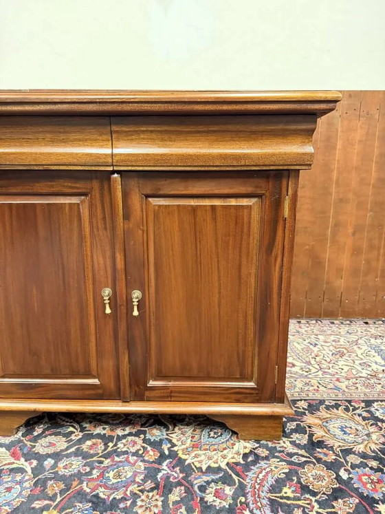 Credenza da ufficio inglese classica, Credenze con vetrina, Marrone (foto 6 di 13)