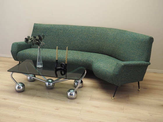 Image 1 of Grünes Melange-Sofa, dänisches Design, 1970er Jahre, hergestellt in Dänemark