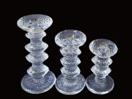 Iittala - 3 bougeoirs Festivo par Timo Sarpaneva