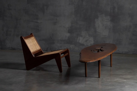 Image 1 of Mesa de centro moderna orgánica con hueco natural, Francia, mediados del siglo XX