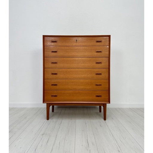 Vintage Dänische Teak Kommode Schrank von Omann Jun Møbelfabrik 60er 70er Jahre