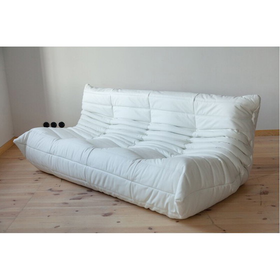 Image 1 of Vintage Togo sofa, fauteuil en poef door Michel Ducaroy voor Ligne Roset 1970