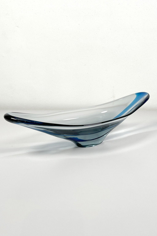 Heavy glass bowl