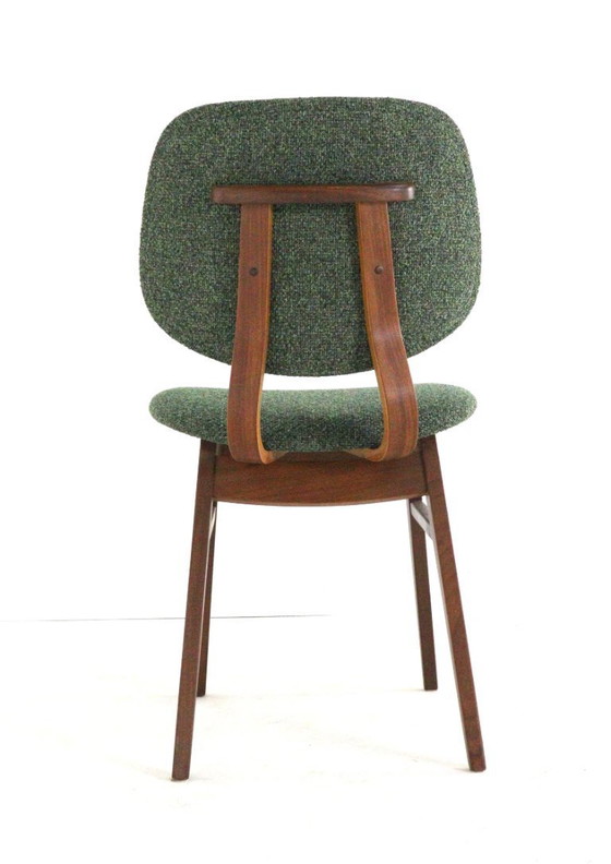 Image 1 of Ensemble de 6 chaises de salle à manger hollandaises « Zegge » vintage rembourrées