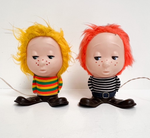 Seltener Satz von 'Funky Boy' Tischlampen von Linea Zero (2), 1960er Jahre