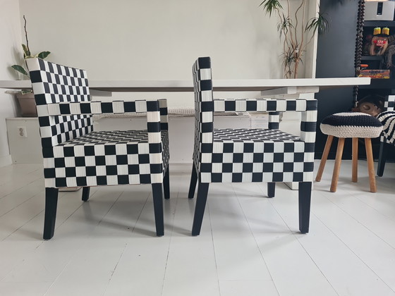 Image 1 of MANO DA poltroncine 2 pezzi scacchi blocco cinghia