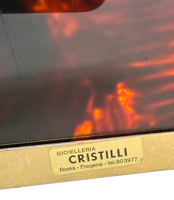 Image 1 of Bilderrahmen aus Acrylglas im Hollywood-Regency-Stil, im Stil von Gabriella Crespi, Italien, 1970er Jahre