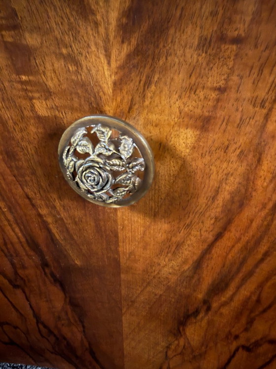 Scrivania Art Déco in noce stile Streamline, circa 1935 – Tavolini, Wood (photo 7 of 11)