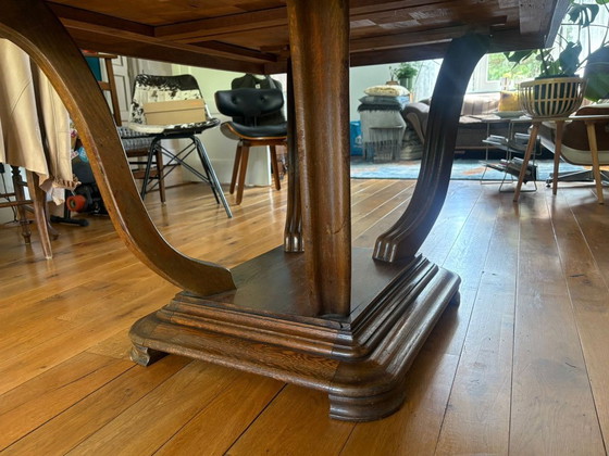 Image 1 of Tavolo da pranzo allungabile in stile Art Déco