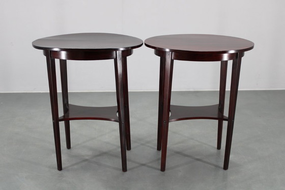 Image 1 of 1930s Pair of Restored Thonet Side Tables No. 206, Czechoslovakia