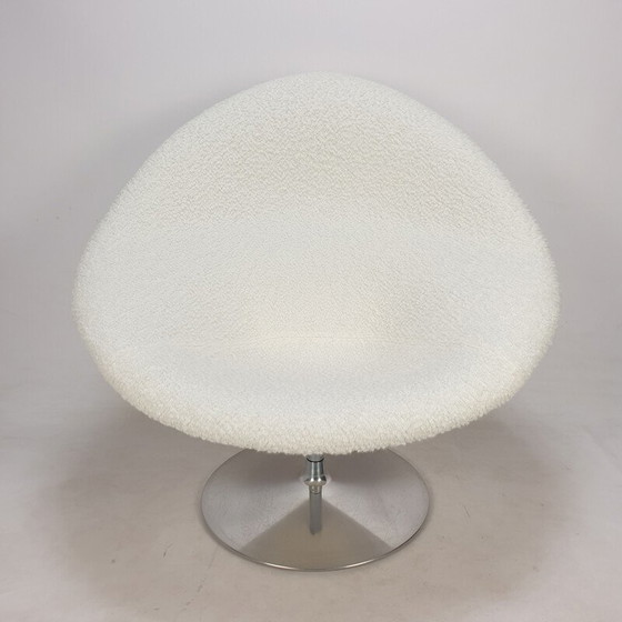 Image 1 of Fauteuil Globe vintage avec ottoman par Pierre Paulin pour Artifort, 1980