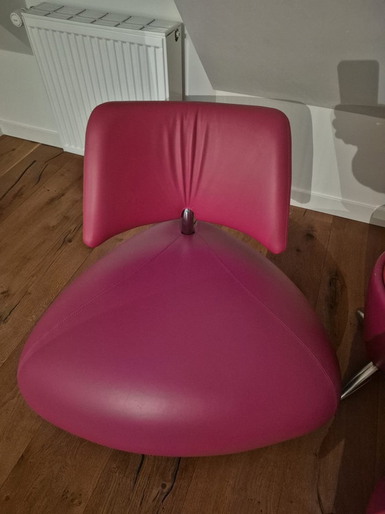 Image 1 of Leo Lux set 2 stoelen met krukje/tafeltje 