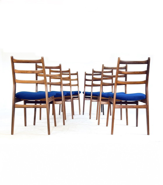 Image 1 of 8x chaise de salle à manger restaurée, Casala '60s
