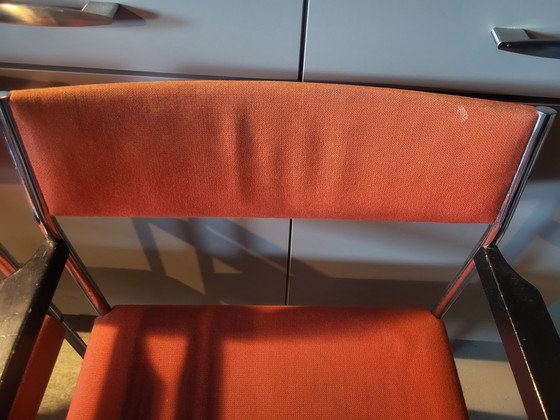 Image 1 of Gijs van der Sluis 2 chairs wooden backrest