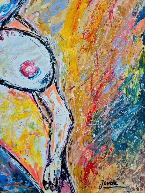 Image 1 of Jovan Srijemac (1962) - Naked woman with beret